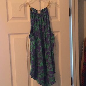 Lilly Pulitzer Cabana top in Loopy print